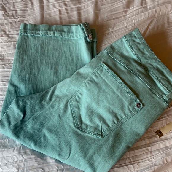Gloria Vanderbilt Pastel Mint All-Around Slim Jeans - Picture 3 of 4